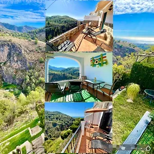 Axarquia , Frigiliana, Terraza Privada Con Vistas A La Montana Rio Y Al Mar Frigiliana
